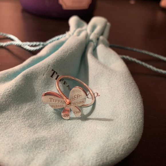 Tiffany & Co. Jewelry - Tiffany Butterfly Ring in Sterling Silver and 18k